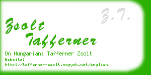 zsolt tafferner business card